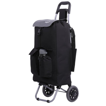 Hoppa Fully Insulated Lightweight 2024 Model 2 Wheeled Large 42 - Litre Capacity Shopping Trolley Bag 95cm, 2.1kg with Shoulder Strap - Packed Direct UK